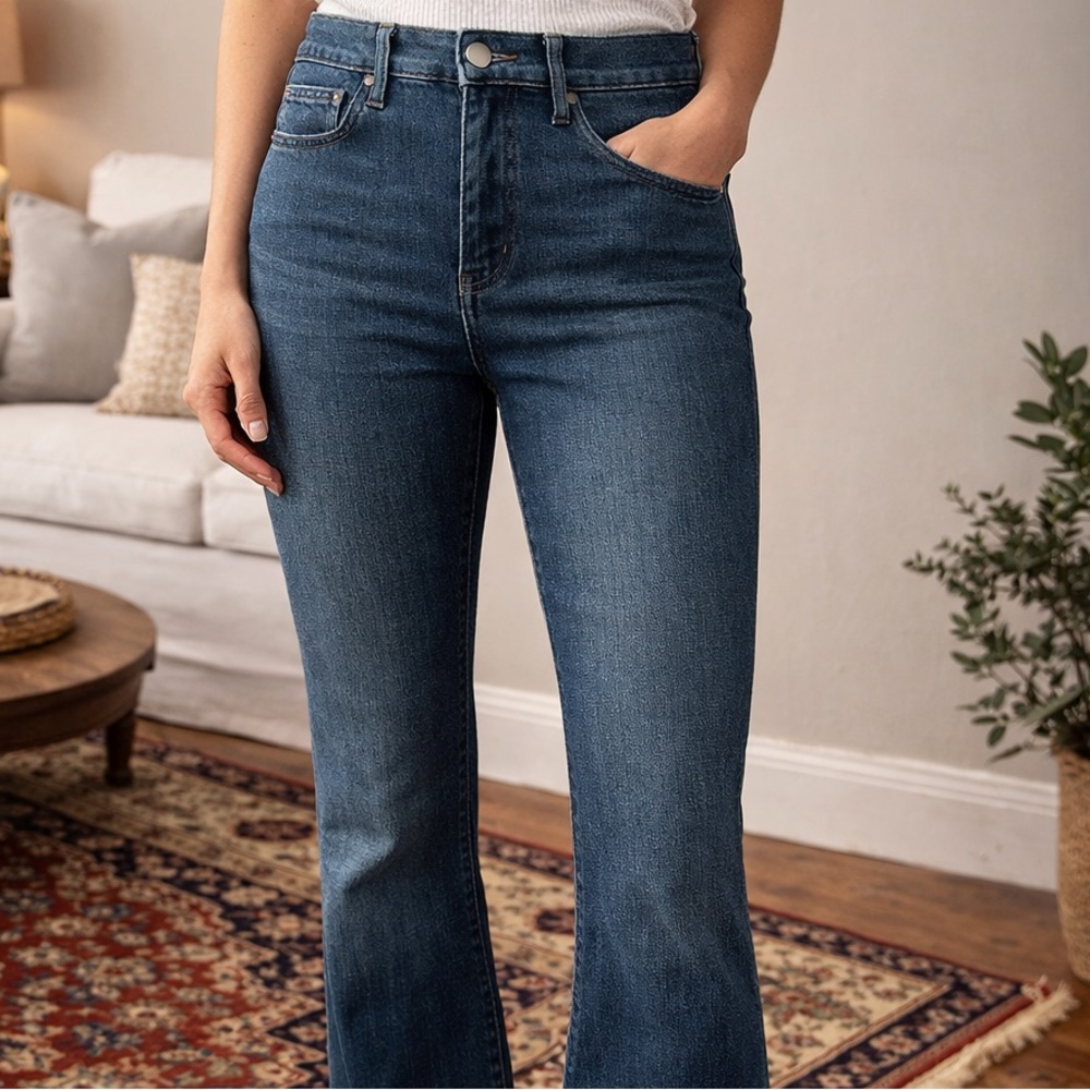 SPANX Pull On Jeggings Size 6 High Rise Shaping Denim Look